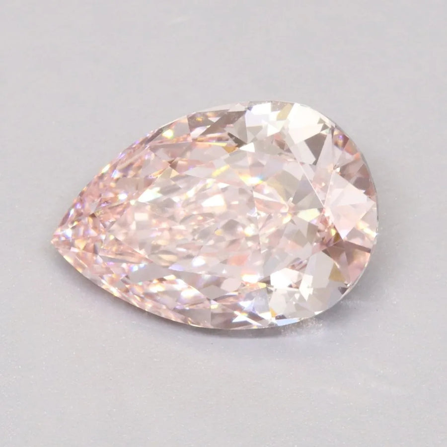 2.74ct Pear Lab Grown Diamond (Colour Fancy Vivid Pink, Clarity VVS2, IGI Certified)