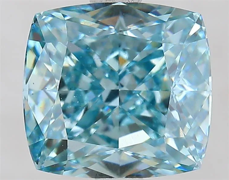 2.75ct Cushion modified Lab Grown Diamond (Colour Fancy Vivid Blue, Clarity VS1, IGI Certified)
