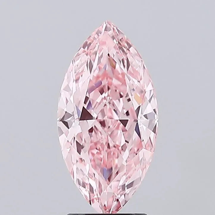 2.75ct Marquise Lab Grown Diamond (Colour Fancy Vivid Pink, Clarity VS1, IGI Certified)