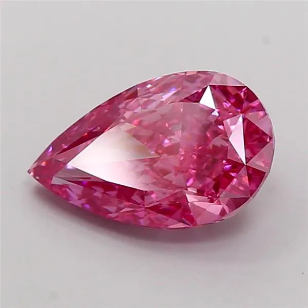 2.76ct Pear Lab Grown Diamond (Colour Fancy Vivid Pink, Clarity VS1, Uncertified)
