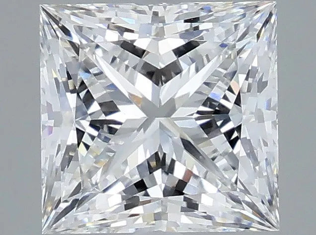 2.77ct Princess Lab Grown Diamond (Colour E, Clarity VVS2, IGI Certified)