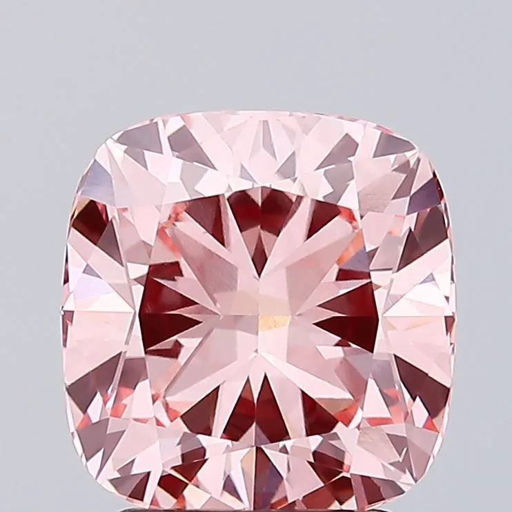2.79ct Cushion brilliant Lab Grown Diamond (Colour Fancy Vivid Pink, Clarity VS1, IGI Certified)