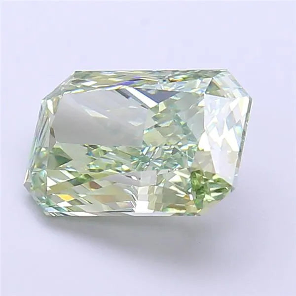 2.79ct Radiant Lab Grown Diamond (Colour Fancy Vivid Green, Clarity VVS2, IGI Certified)