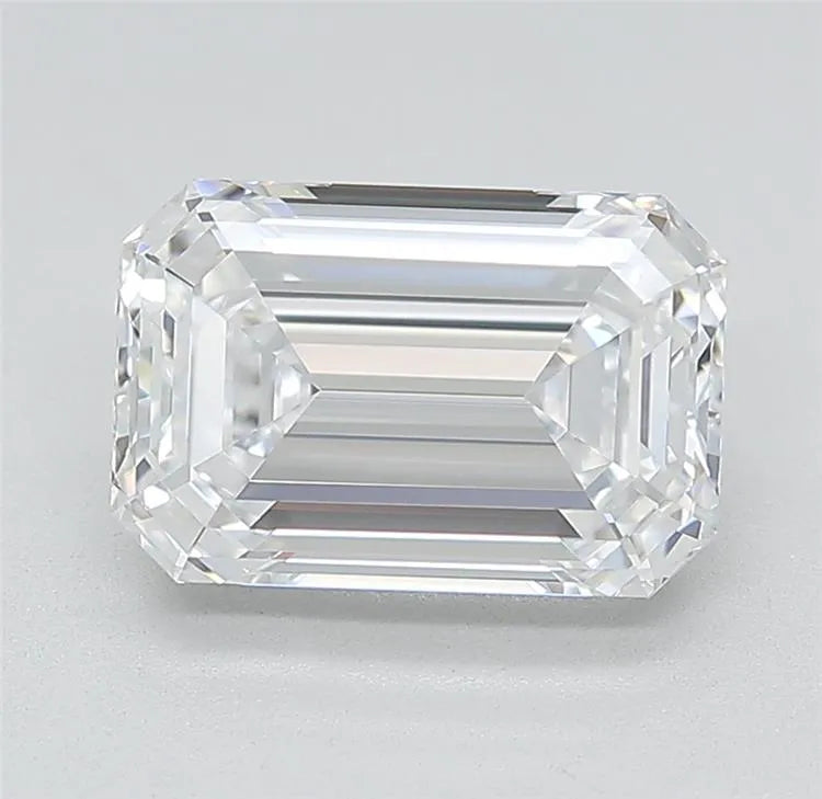2.80ct Emerald Lab Grown Diamond (Colour D, Clarity IF, Cut EX, IGI Certified)