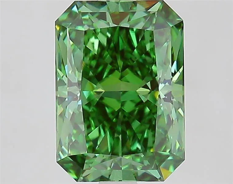 2.80ct Radiant Lab Grown Diamond (Colour Fancy Vivid Green, Clarity VS1, IGI Certified)