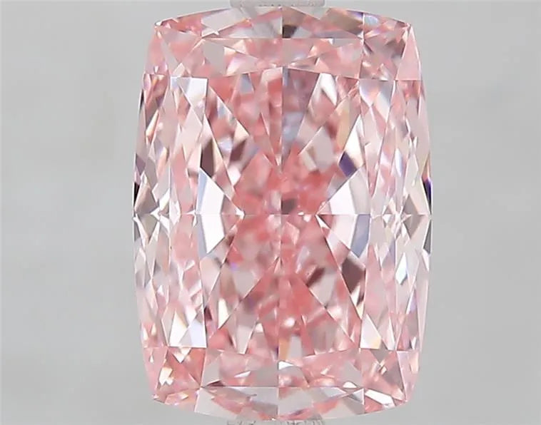 2.81ct Cushion modified Lab Grown Diamond (Colour Fancy Vivid Pink, Clarity VVS2, IGI Certified)