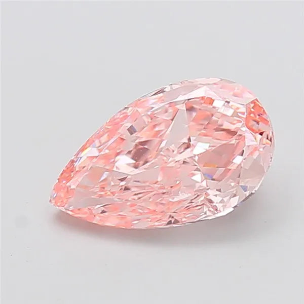 2.81ct Pear Lab Grown Diamond (Colour Fancy Vivid Pink, Clarity VVS1, IGI Certified)