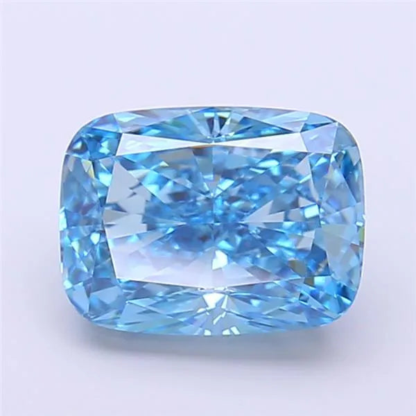 2.82ct Cushion modified Lab Grown Diamond (Colour Fancy Vivid Blue, Clarity VVS2, IGI Certified)