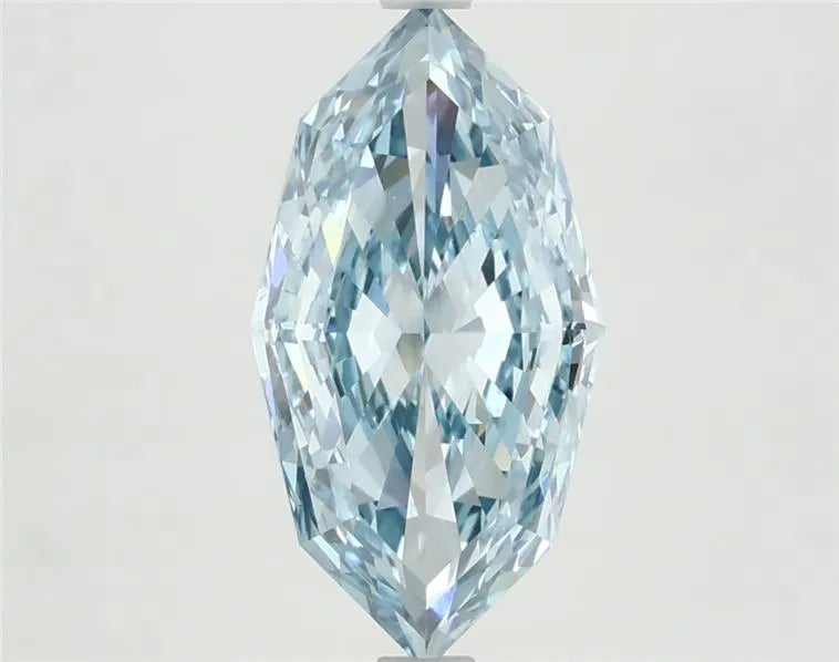 2.82ct Marquise Lab Grown Diamond (Colour Fancy Vivid Blue, Clarity VVS2, IGI Certified)