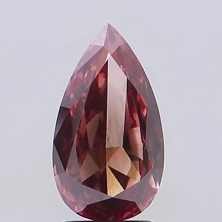 2.82ct Pear Lab Grown Diamond (Colour Fancy Vivid Pink, Clarity VS2, Uncertified)