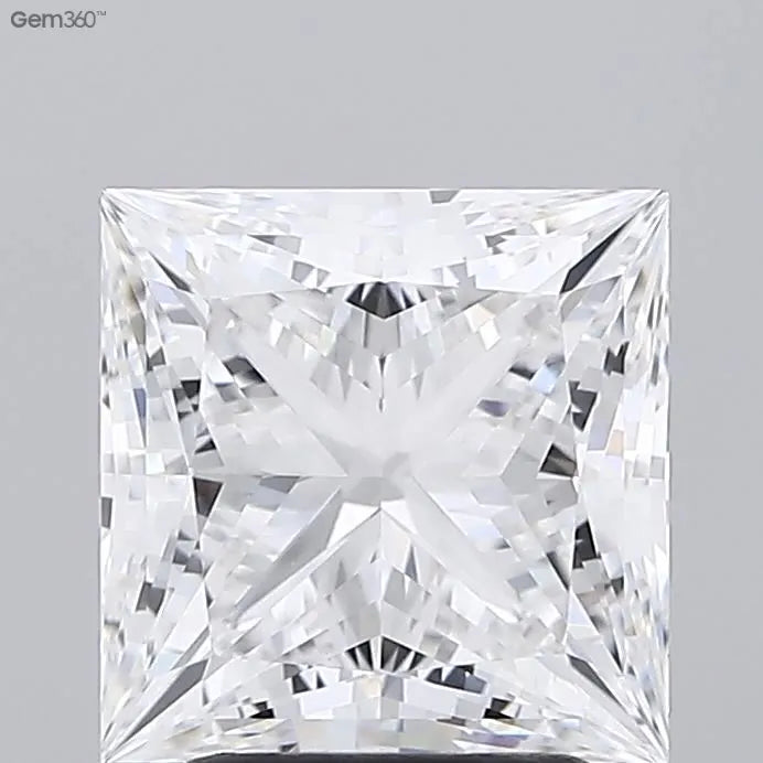 2.82ct Princess Lab Grown Diamond (Colour E, Clarity VVS2, GIA Certified)