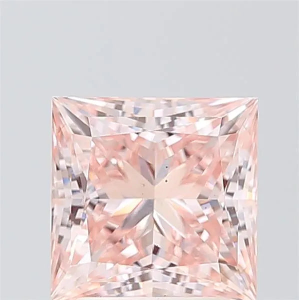 2.82ct Princess Lab Grown Diamond (Colour Fancy Intense Pink, Clarity VS2, IGI Certified)