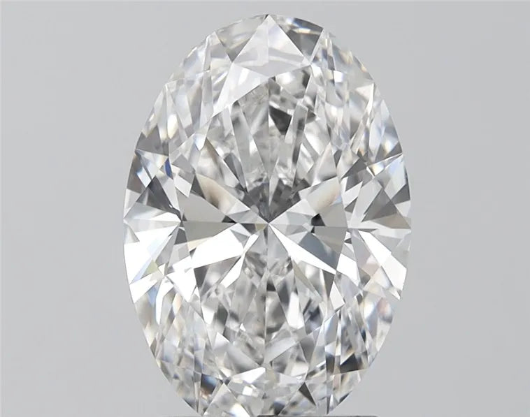 2.83ct Oval Lab Grown Diamond (Colour D, Clarity VVS2, IGI Certified)