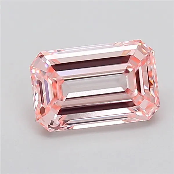 2.86ct Emerald Lab Grown Diamond (Colour Fancy Intense Pink, Clarity VVS2, IGI Certified)