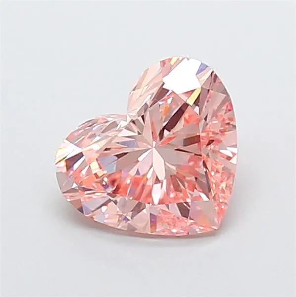 2.87ct Heart Lab Grown Diamond (Colour Fancy Intense Pink, Clarity VS1, IGI Certified)