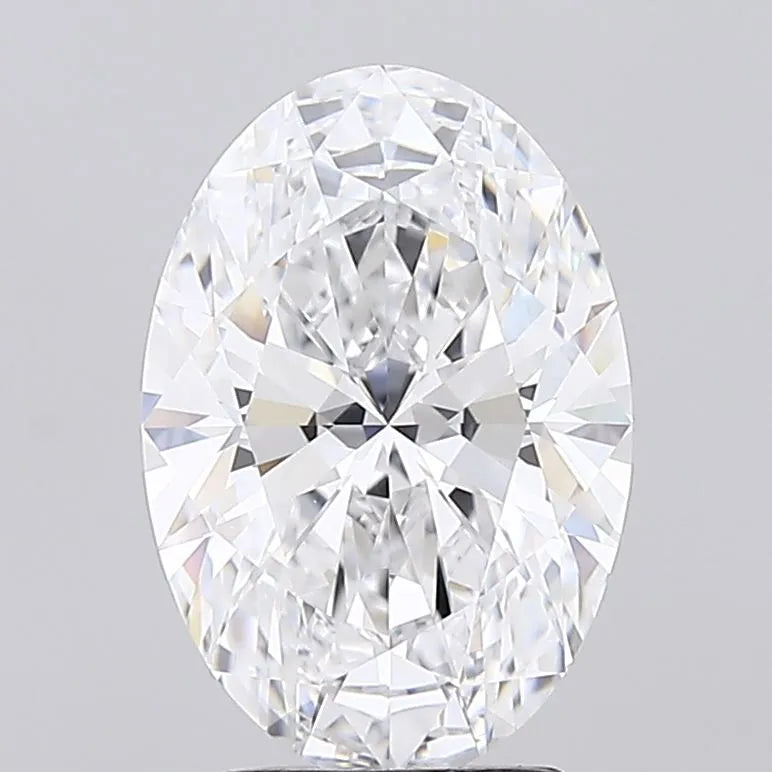 2.87ct Oval Lab Grown Diamond (Colour D, Clarity IF, IGI Certified)