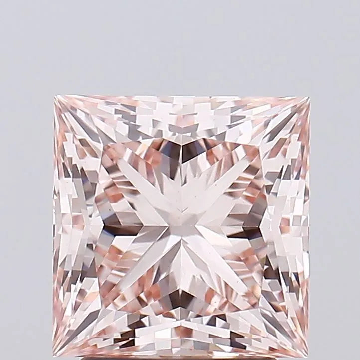 2.89ct Princess Lab Grown Diamond (Colour Fancy Intense Pink, Clarity VS1, IGI Certified)