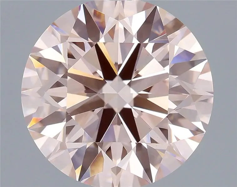 2.90ct Round Lab Grown Diamond (Colour Fancy Pink, Clarity VVS2, Cut ID, IGI Certified)