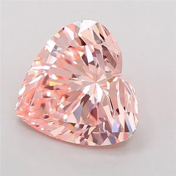 2.93ct Heart Lab Grown Diamond (Colour Fancy Intense Pink, Clarity VVS2, IGI Certified)