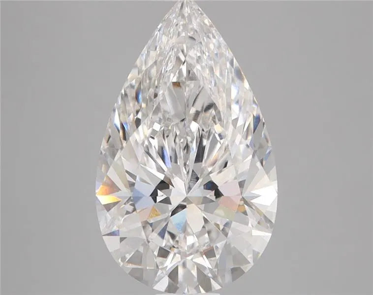 2.96ct Pear Lab Grown Diamond (Colour E, Clarity VVS2, IGI Certified)