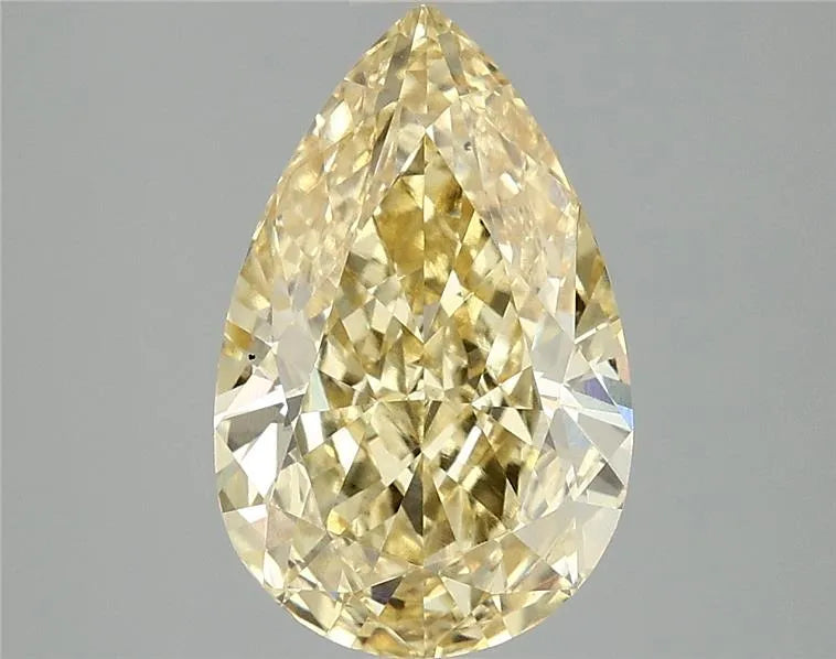 2.97ct Pear Lab Grown Diamond (Colour Fancy Intense Yellow, Clarity VS1, IGI Certified)