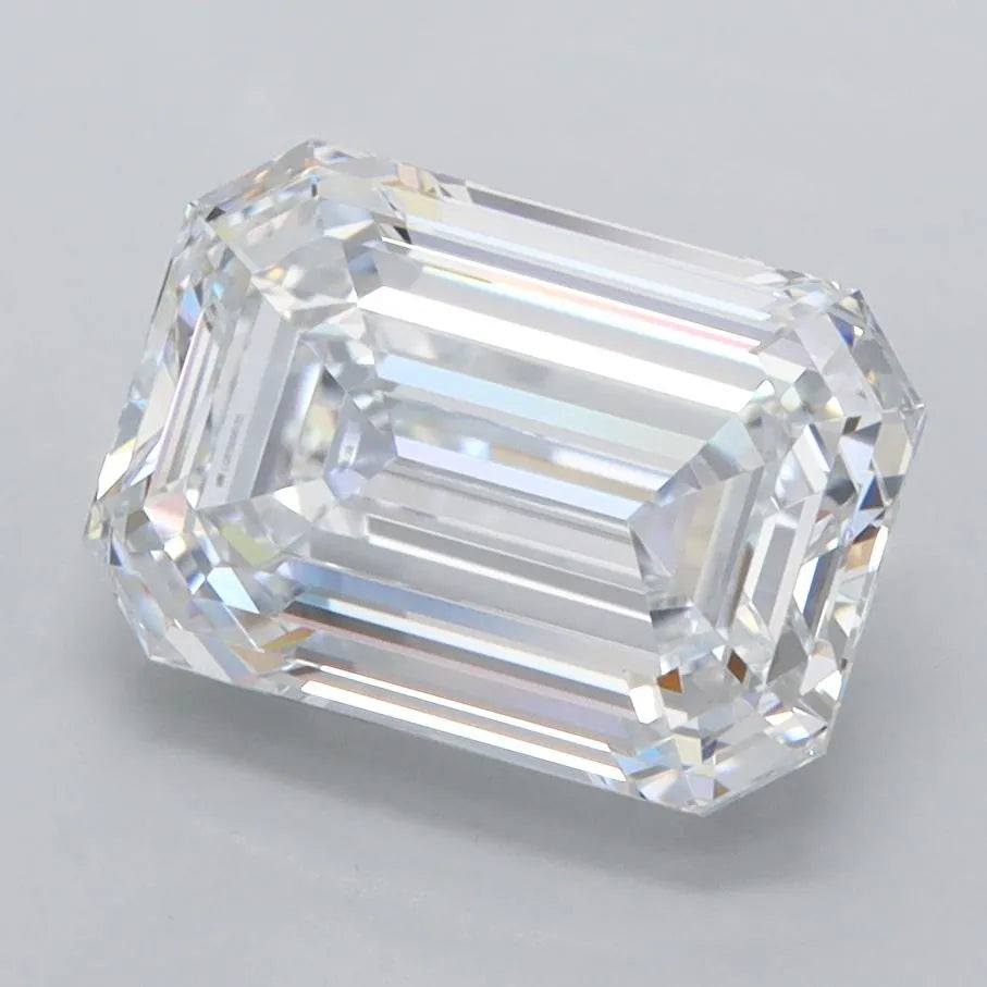 2.98ct Emerald Lab Grown Diamond (Colour D, Clarity FL, IGI Certified)