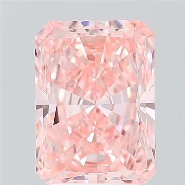 2.98ct Radiant Lab Grown Diamond (Colour Fancy Vivid Pink, Clarity VVS2, IGI Certified)