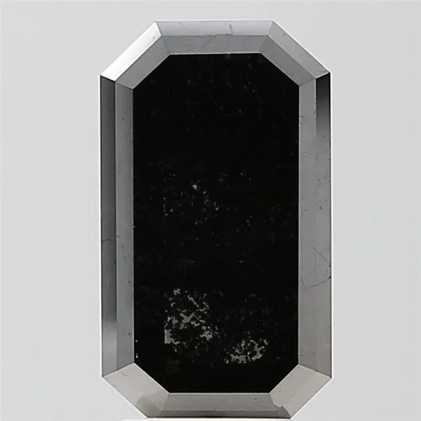 2.99ct Emerald Lab Grown Diamond (Colour Black, Clarity VVS2, Cut EX, Uncertified)