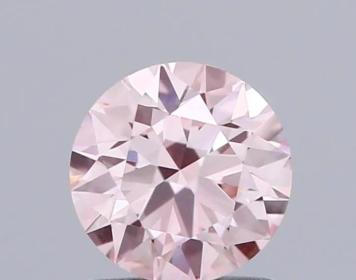 1.00ct Round Lab Grown Diamond (Colour Fancy Pink, Clarity VVS2, Cut ID, IGI Certified)