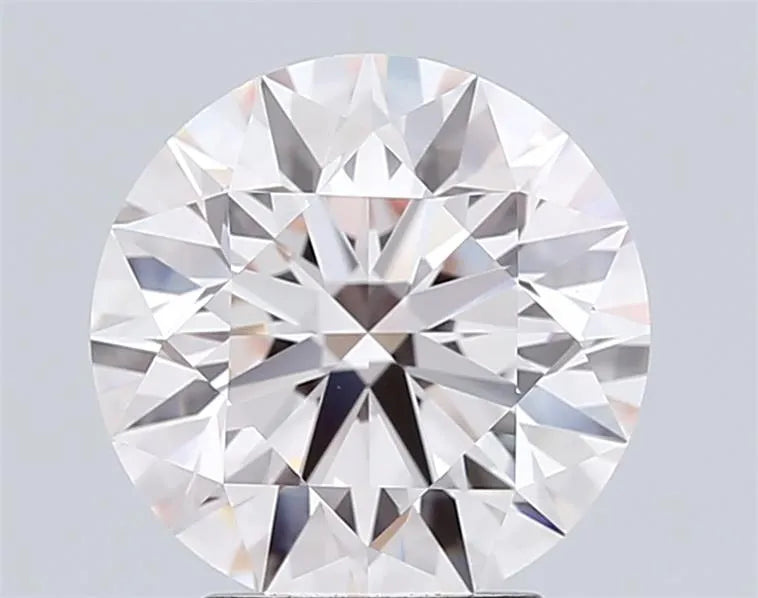3.32ct Round Lab Grown Diamond (Colour Light Pink, Clarity VVS2, Cut ID, IGI Certified)