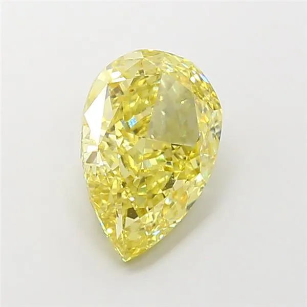 4.01ct Pear Lab Grown Diamond (Colour Fancy Intense Yellow, Clarity VVS2, IGI Certified)