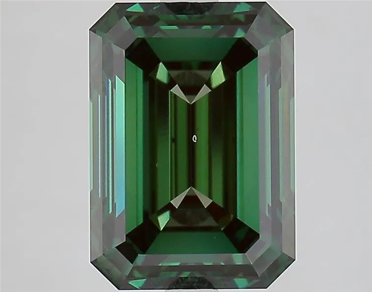 4.19ct Emerald Lab Grown Diamond (Colour Fancy Deep Green, Clarity VS2, IGI Certified)