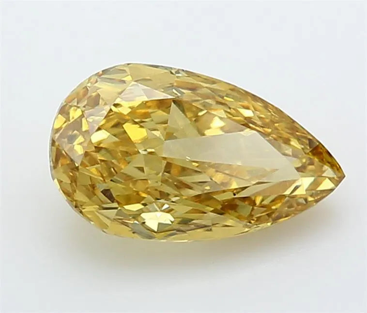 2.37ct Pear Lab Grown Diamond (Colour Fancy Vivid Yellow, Clarity VS1, Cut GD, IGI Certified)