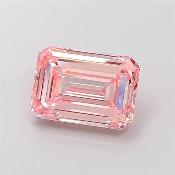 2.50ct Emerald Lab Grown Diamond (Colour Fancy Intense Pink, Clarity VVS2, IGI Certified)