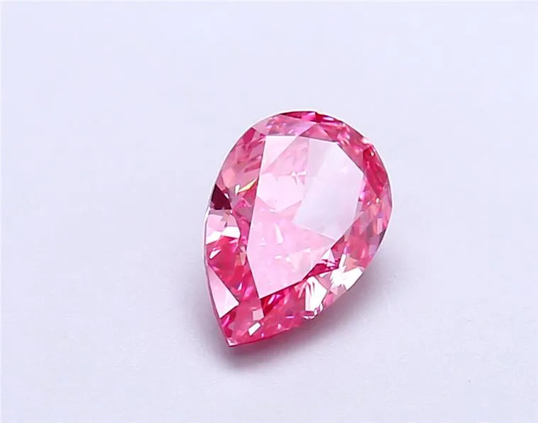 1.05ct Pear Lab Grown Diamond (Colour Fancy Vivid Pink, Clarity VVS1, IGI Certified)