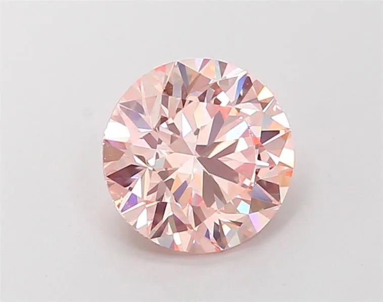 1.41ct Round Lab Grown Diamond (Colour Fancy Intense Pink, Clarity VS1, Cut ID, IGI Certified)