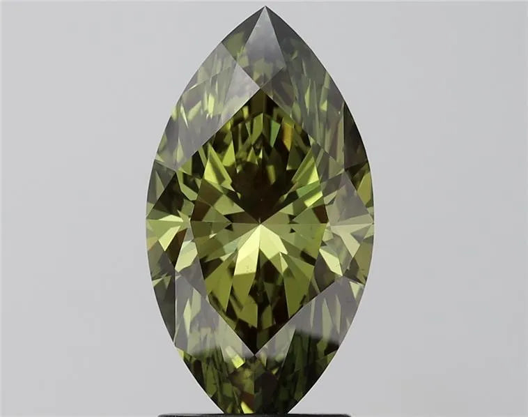 3.06ct Marquise Lab Grown Diamond (Colour Fancy Vivid Green, Clarity VS1, IGI Certified)