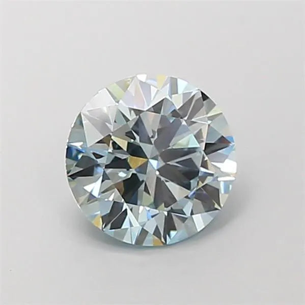 2.09ct Round Lab Grown Diamond (Colour Fancy Intense Blue, Clarity VVS2, Cut ID, IGI Certified)