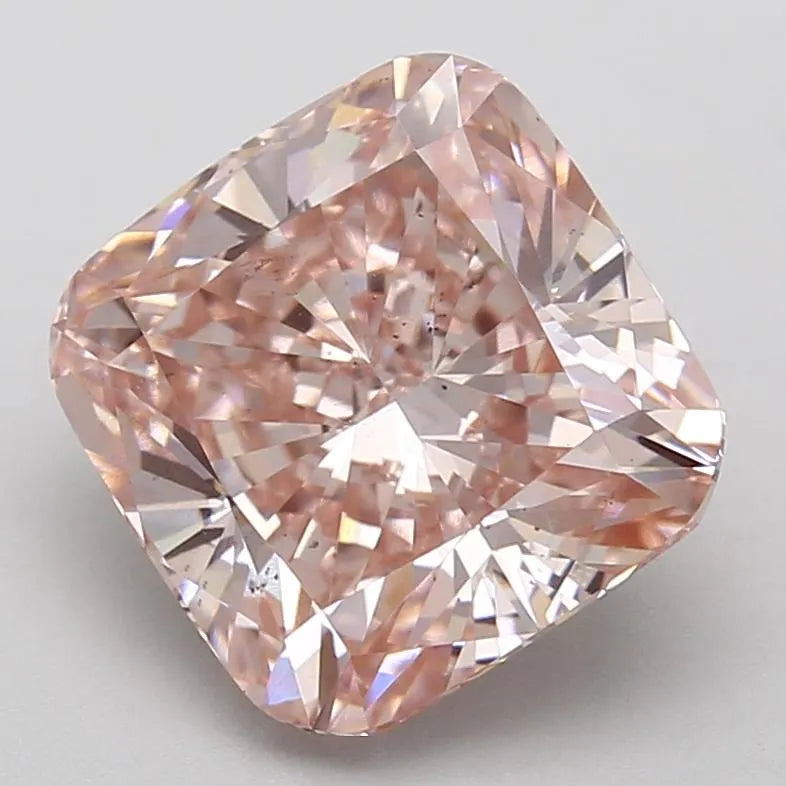 5.12ct Cushion modified Lab Grown Diamond (Colour Fancy Intense Pink, Clarity SI1, IGI Certified)