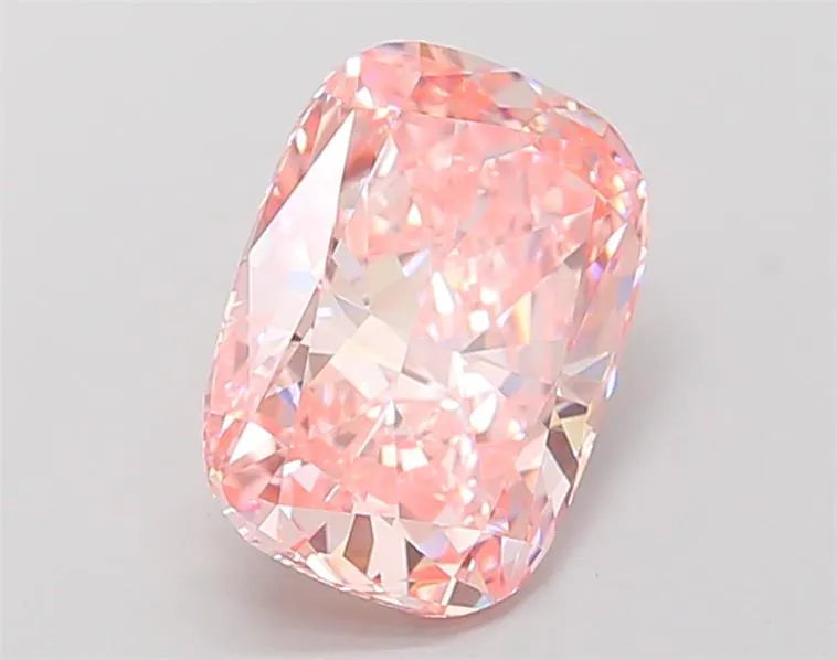 2.57ct Cushion modified Lab Grown Diamond (Colour Fancy Vivid Pink, Clarity VVS2, IGI Certified)