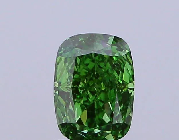 0.70ct Cushion modified Lab Grown Diamond (Colour Fancy Vivid Green, Clarity VVS2, IGI Certified)