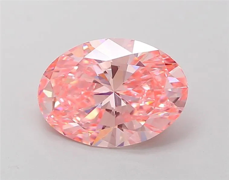 2.02ct Oval Lab Grown Diamond (Colour Fancy Vivid Pink, Clarity VS1, IGI Certified)