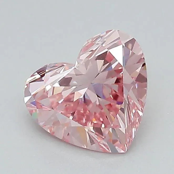 1.04ct Heart Lab Grown Diamond (Colour Fancy Brownish Pink, Clarity VVS2, IGI Certified)