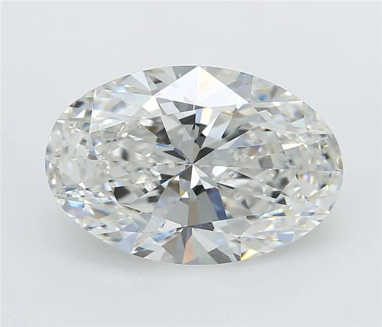 4.10ct Oval Lab Grown Diamond (Colour E, Clarity VVS2, IGI Certified)