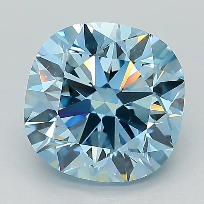 2.51ct Cushion brilliant Lab Grown Diamond (Colour Fancy Blue, Clarity VS2, IGI Certified)