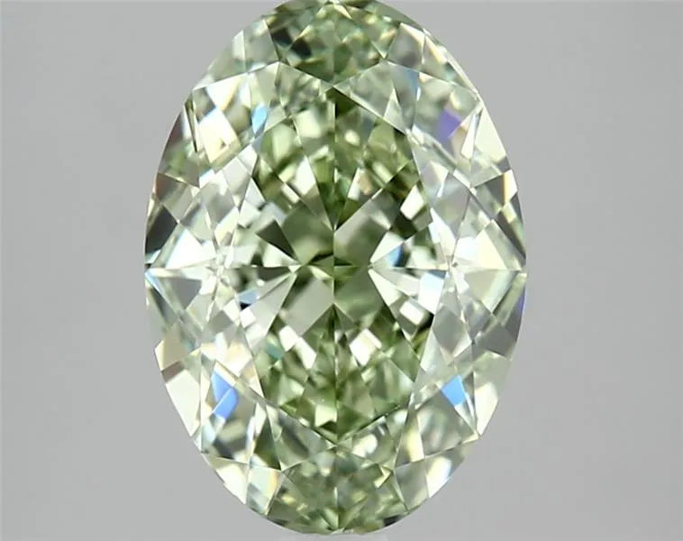 2.36ct Oval Lab Grown Diamond (Colour Fancy Intense Green, Clarity IF, IGI Certified)