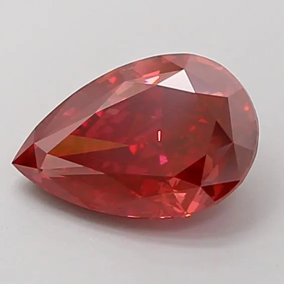 2.18ct Pear Lab Grown Diamond (Colour Fancy Vivid Red, Clarity VVS2, Uncertified)