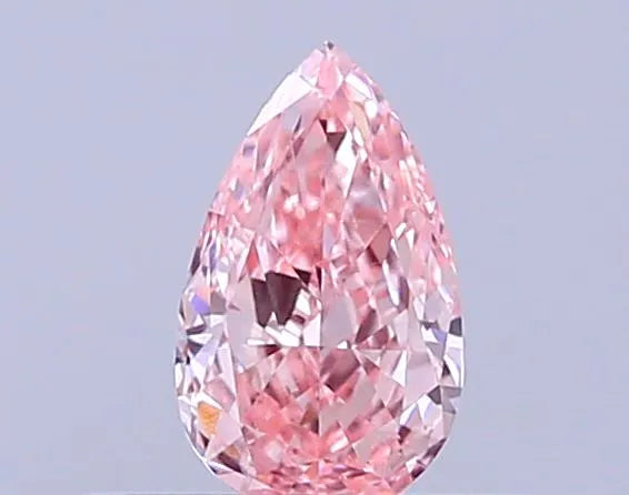 0.37ct Pear Lab Grown Diamond (Colour Fancy Vivid Pink, Clarity VS2, IGI Certified)