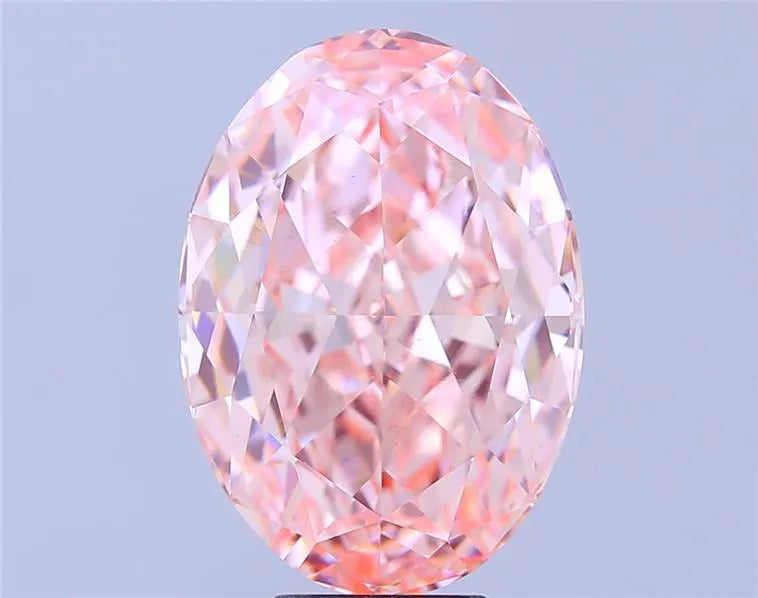 10.03ct Oval Lab Grown Diamond (Colour Fancy Intense Pink, Clarity VS1, IGI Certified)