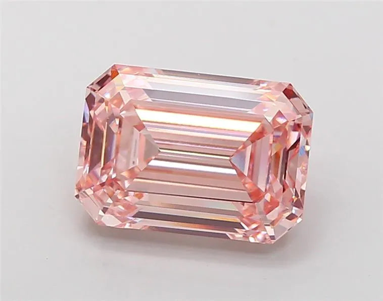 5.02ct Emerald Lab Grown Diamond (Colour Fancy Intense Pink, Clarity VVS2, IGI Certified)